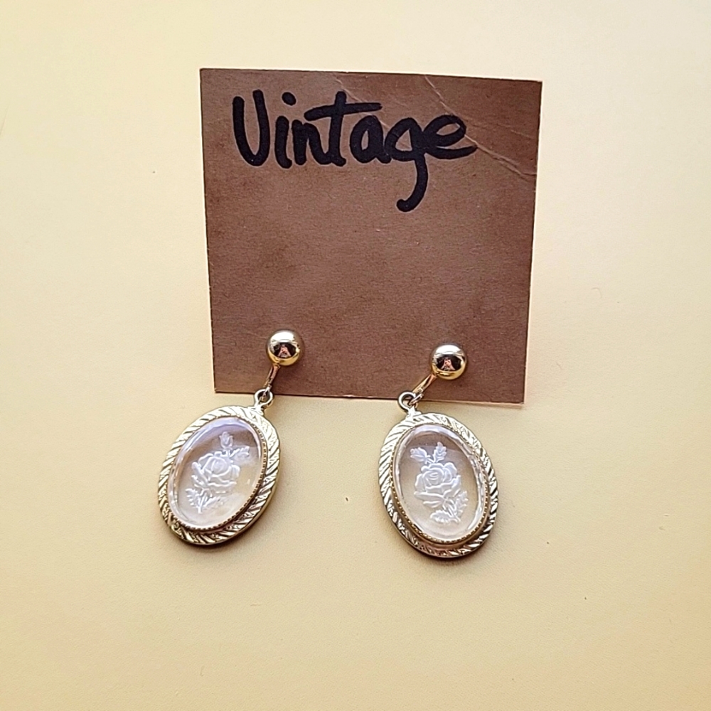 Vintage gold plated earrings